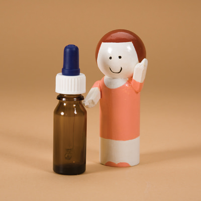 Amber Glass Dropper Bottle with Dropper Cap