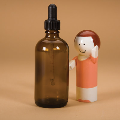 100ml Amber Glass Dropper Bottle with Glass Dropper Cap