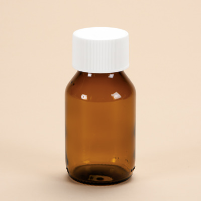 50ml Amber Glass Medicine Bottle with Cap