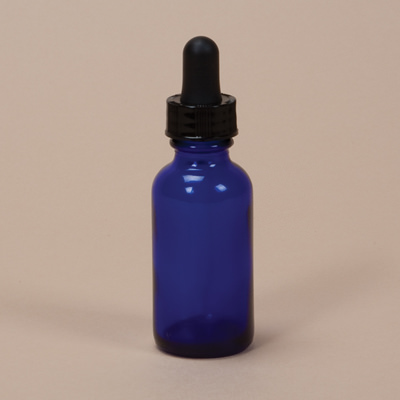 30ml Cobalt Glass Round Bottle