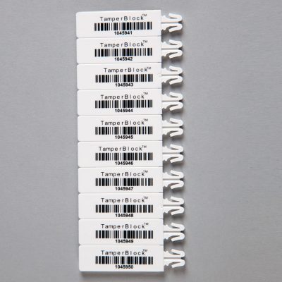 White TamperBlock™ Bag Seals