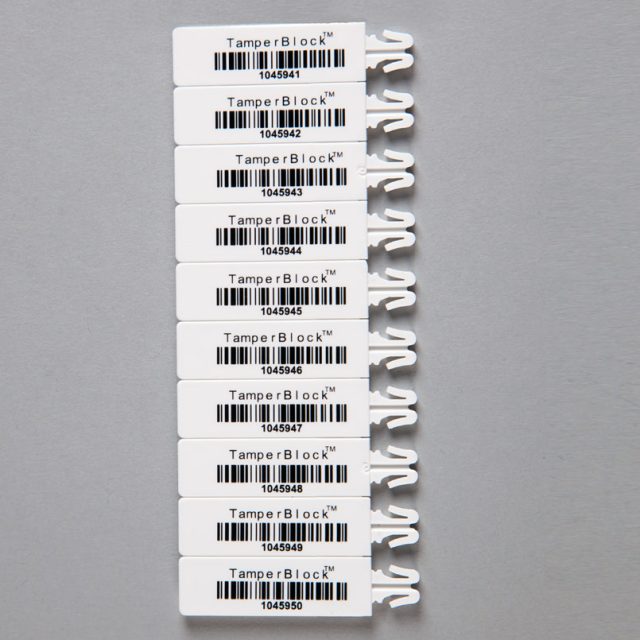 White TamperBlock™ Bag Seals