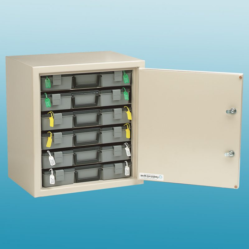 Six Shelf Narcotic Double Lock Distinctive Medical