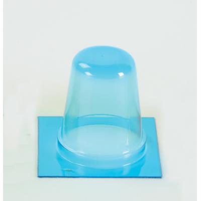 Round Extra High Barrier Blister, Blue, 1 Inch Deep