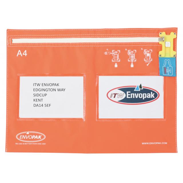 A4 Flat - locking security bag