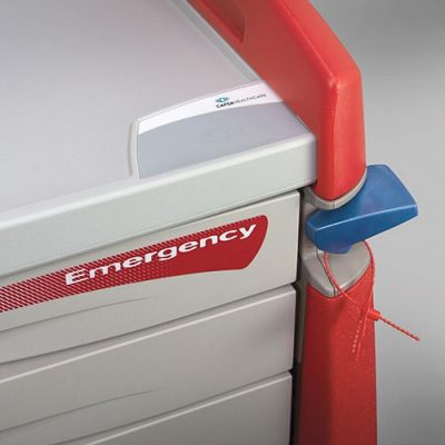 Avalo Emergency Cart breakaway lock and tamper evident tag