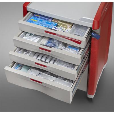Avalo Emergency Cart drawers open