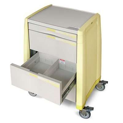 Avalo Isolation Cart drawers open