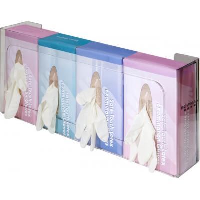 Quad Glove Dispenser made using Clear Polycarbonate