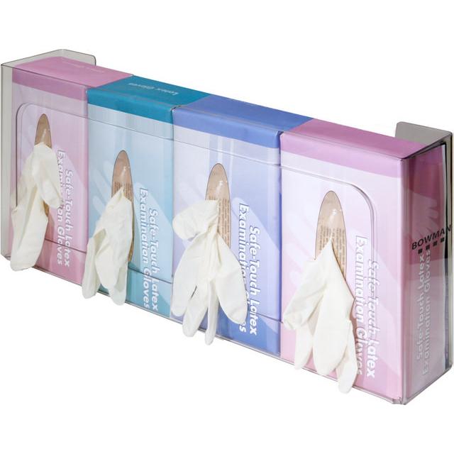 Quad Glove Dispenser made using Clear Polycarbonate