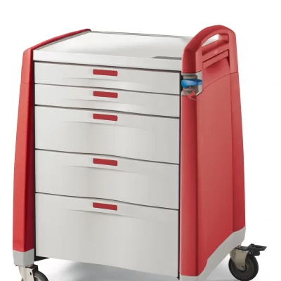 Resus Trolley In Red