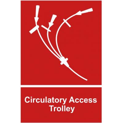 circulatory access side sticker
