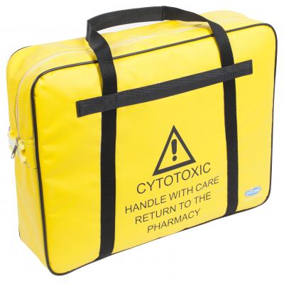Yellow Cytotoxic Pharmacy Carrier tamper bag