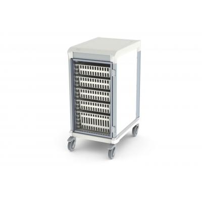 glass door u type single trolley HTM71