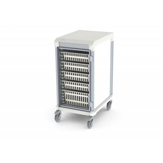 glass door u type single trolley HTM71
